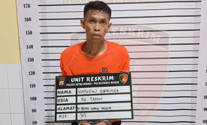 Syapudin Gurusinga (42), pelaku bongkar rumah ditembak polisi usai 6 kali beraksi maling motor.