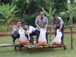 Dukung Ketahanan Pangan, Lapas Pancur Tabur 2500 Ekor Benih Ikan Mas