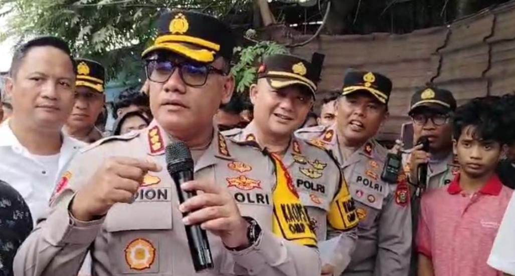 Kapolrestabes Medan Kombes Pol Gidion Arif Setyawan memberikan keterangan.(ist)