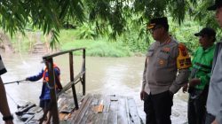 Kapolrestabes Medan Kombes Pol Gidion Arif Setyawan pantuan lokasi penyeberangan perahu.(ist)