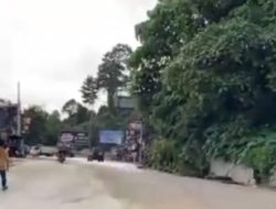 Jalur Medan-Karo di Sembahe yang Sempat Putus Sudah Bisa Dilalui