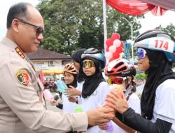 Aksi Pocil Sepatu Roda Meriahkan Launching PKS dan Pembekalan Pelajar di Satlantas Polrestabes Medan