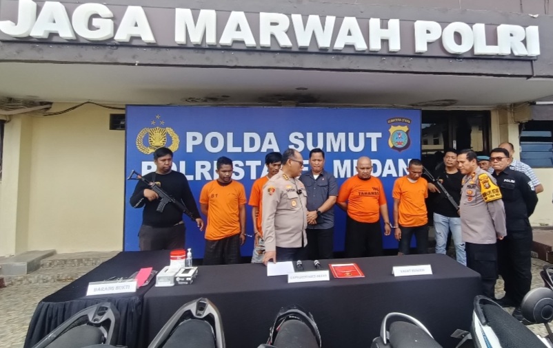 Kapolrestabes Medan Kombes Pol Gidion Arif Setyawan tanyai pelaku.(ist)