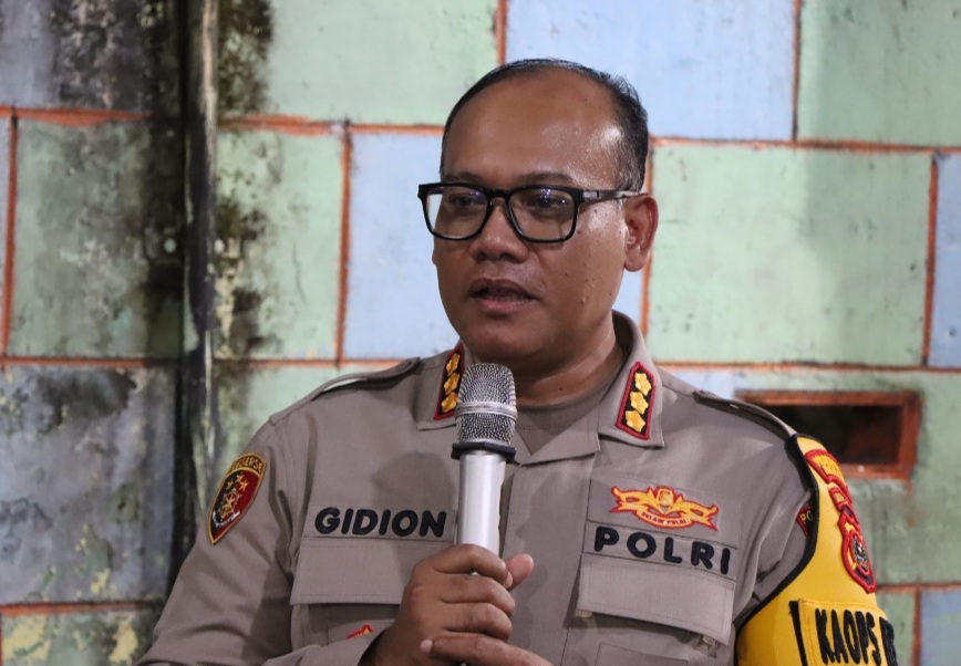 Kapolrestabes Medan Kombes Pol Gidion Arif Setyawan memberikan keterangan.(ist)