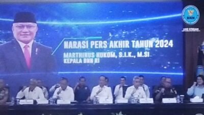 BNN RI paparan akhir tahun 2024 via zoom meeting.(keisa)