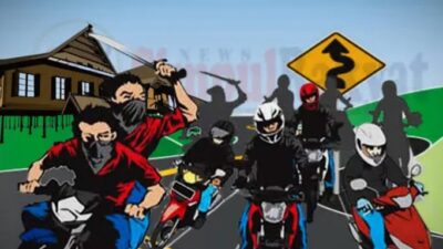 Ilustrasi geng motor.(ist)