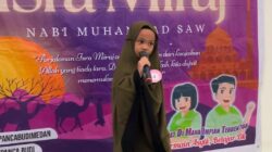 Salah seorang peserta lomba peringatan Israk Mikraj PG/TK Panca Budi Medan./ist