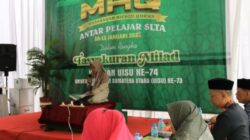 Salah satu peserta MTQ lagi melantunkan ayat suci Al-Quran.(ist)