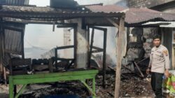 Puing-puing rumah terbakar.(ist)