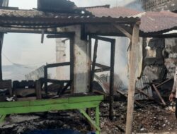 Diduga Arus Pendek, Dua Rumah dan Warung Jus Ludes Terbakar