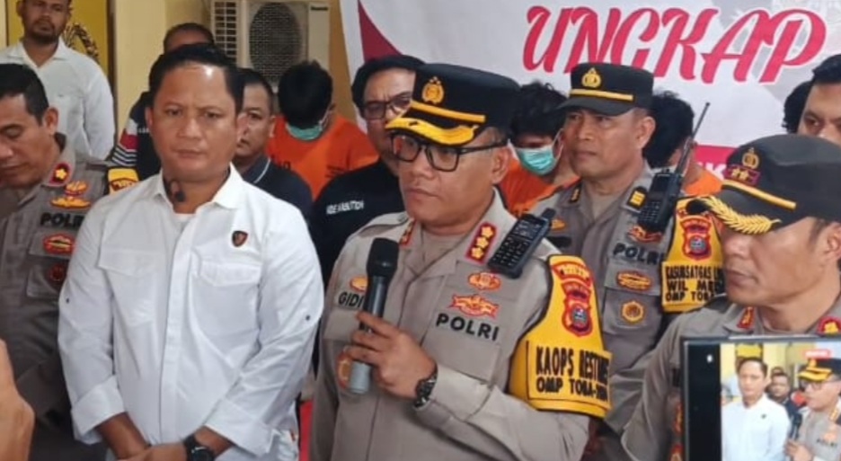 Kapolrestabes Medan, Kombes Pol Gidion Arif Setyawan memberikan keterangan.(ist)