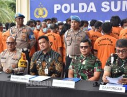 Sebulan, Polrestabes Medan dan Pomdam I/BB Ungkap 45 Kasus Narkoba, 76 Tersangka Digulung