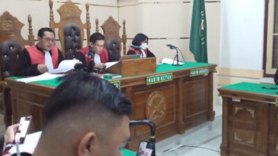 Sidang kasus penggelapan di Bank Mega.(ist)