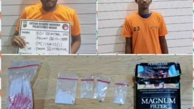 Kedua tersangka.(Humas)