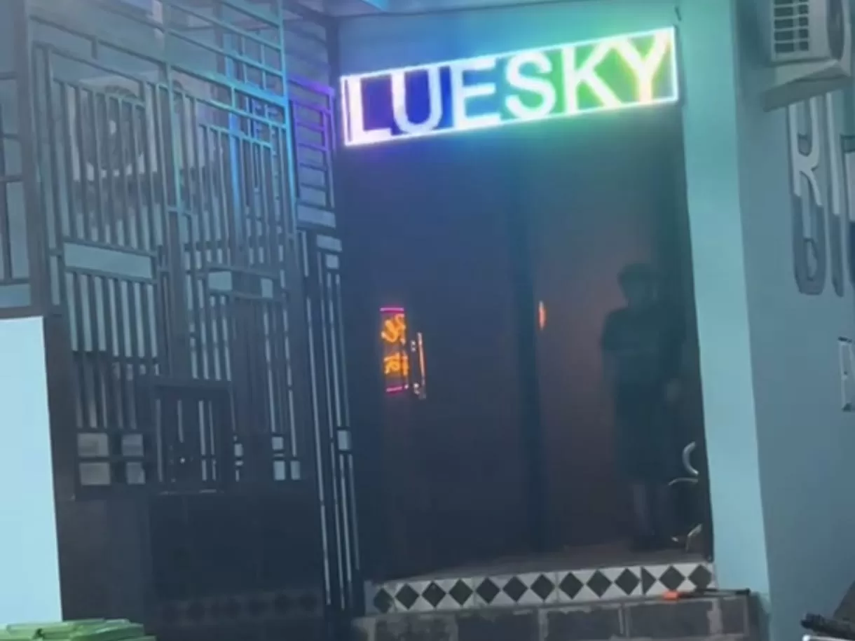 Diskotek Blu Sky di Bahorok, Kabupaten Langkat yang diduga menjadi sarang peredaran narkoba.
