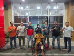Maling Motor di Patumbak Terpaksa Pakai Kursi Roda Usai Ditangkap