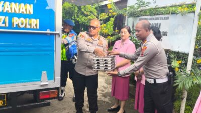 Kapolrestabes Medan Kombes Pol Gidion Arif Setyawan bersama Kasat Lantas Polrestabes Medan AKBP I Made Parwita.(ist)