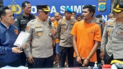 Kapolrestabes Medan Kombes Pol Gidion Arif Setyawan tanyai salah satu pelaku. (ist)