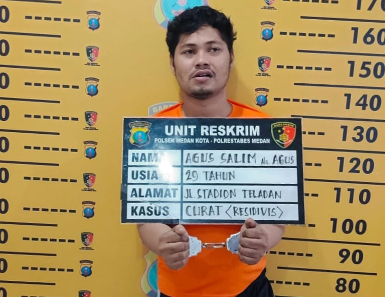 Agus Salim, residivis maling motor yang kakinya ditembak petugas.