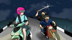 Ilustrasi aksi pembegalan