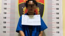 RWN, pengedar ekstasi yang ditangkap petugas Polres Toba.