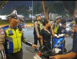 Sat Lantas Polrestabes Medan Jaring Puluhan Pengendara saat Razia Malam