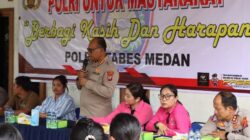 Kapolrestabes Medan Kombes Pol Dr Gidion Arif Setyawan sampaikan sambutan. (ist)