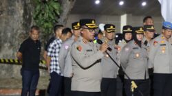 Kapolrestabes Medan, Kombes Pol Gidion Arif Setyawan pimpin apel.(ist)