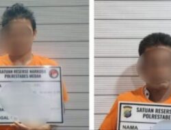Jual Sabu, Anak Tembung dan Anak Petisah Dibui, Barang Bukti 8,10 Gram
