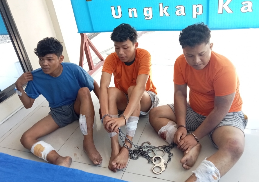 Tiga pelaku. (humas)