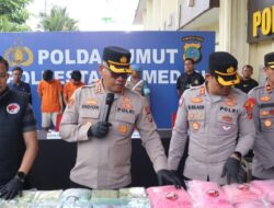 Ungkap Jaringan Malaysia, Polrestabes Medan Sita 20 Kg Sabu, dan 58.750 XTC