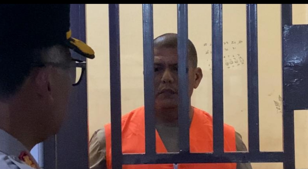 Kapolrestabes Medan, Kombes Pol. Gidion cek oknum Polantas di ruang patsus. (humas)
