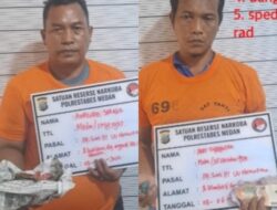 Polisi Ciduk Dua Pria, Puluhan Paket Ganja Disita