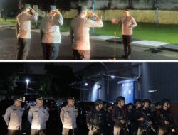 Dibawah Gerimis Malam, Kapolrestabes Medan Berpesan Pentingnya Patroli Berlapis