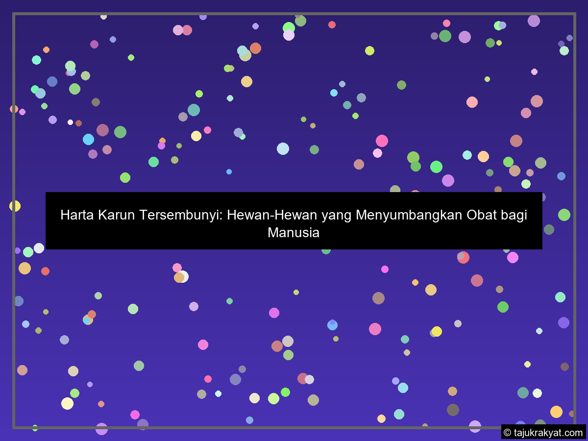 hewan penghasil obat