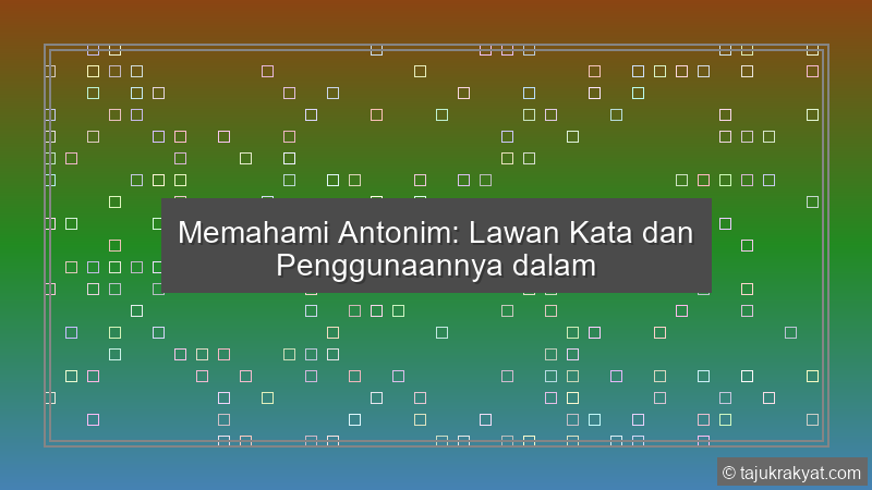 Kata Antonim