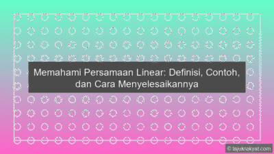 Persamaan Linear