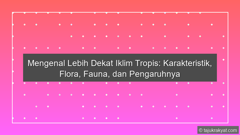 Iklim Tropis