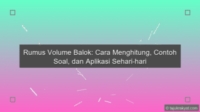 Volume Balok