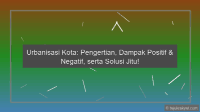 Urbanisasi Kota