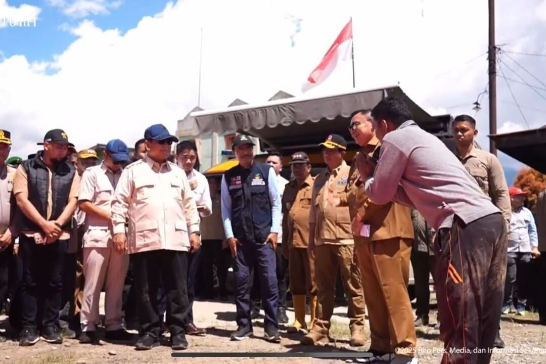Presiden Prabowo tiba di Aceh.(ist)