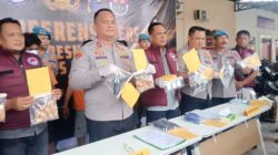 Polres Batu Bara Ungkap Peredaran Narkoba : 3 BD Ditahan, 1 Kg Sabu, dan Airsoft Gun Disita