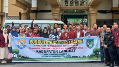 UISU Lepas Tim Tanggap Darurat Banjir Tapteng dan Langkat : Gunakan Dana Hibah Sebaik-baiknya