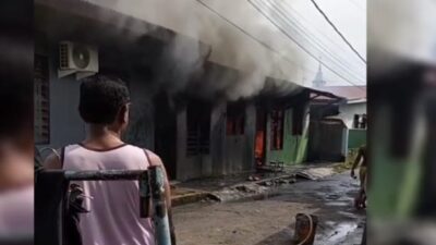 Api bakar rumah kontrakan.(ist)
