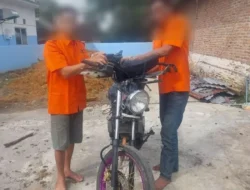 Motor Curian Hendak Diganti Cat, Dua Pelakunya Diringkus