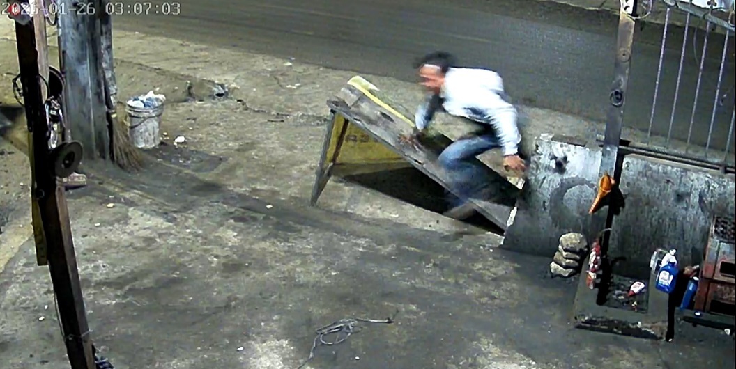 Tangkapan layar korban diserang begal.(ist)