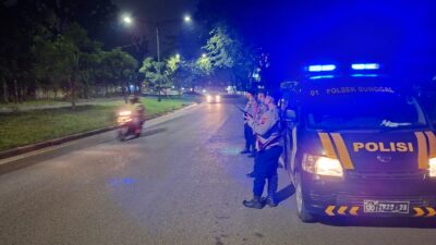 Polsek Sunggal Patroli Malam KRYD : Cegah Kejahatan Jalanan di Titik-titik Rawan