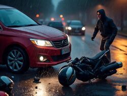 Viral ! Mobil Oknum Polisi Tabrak Sejumlah Pengendara