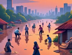 Update Banjir Jakarta : 22 RT dan 5 Ruas Jalan Tergenang