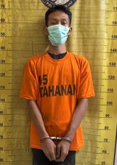 BS (29), bandar sabu yang ditangkap petugas Sat Res Narkoba Polres Binjai.